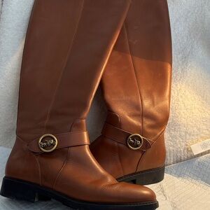 Coach Tan Leather Boots